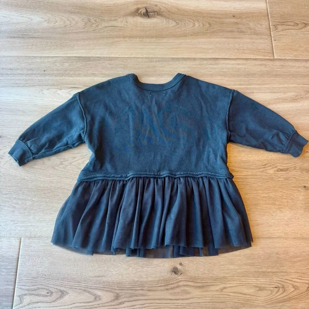 Grayson Mini Paris Sweatshirt Tulle Tutu Dress 18 Months Black Toddler Baby